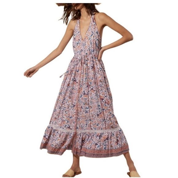 NWT Poupette St. Barth Carine Printed Maxi Dress - Picture 3 of 16